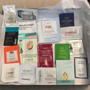 Skincare samples+full sz Whish firming sleep mask